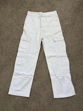 White Cargo Pants